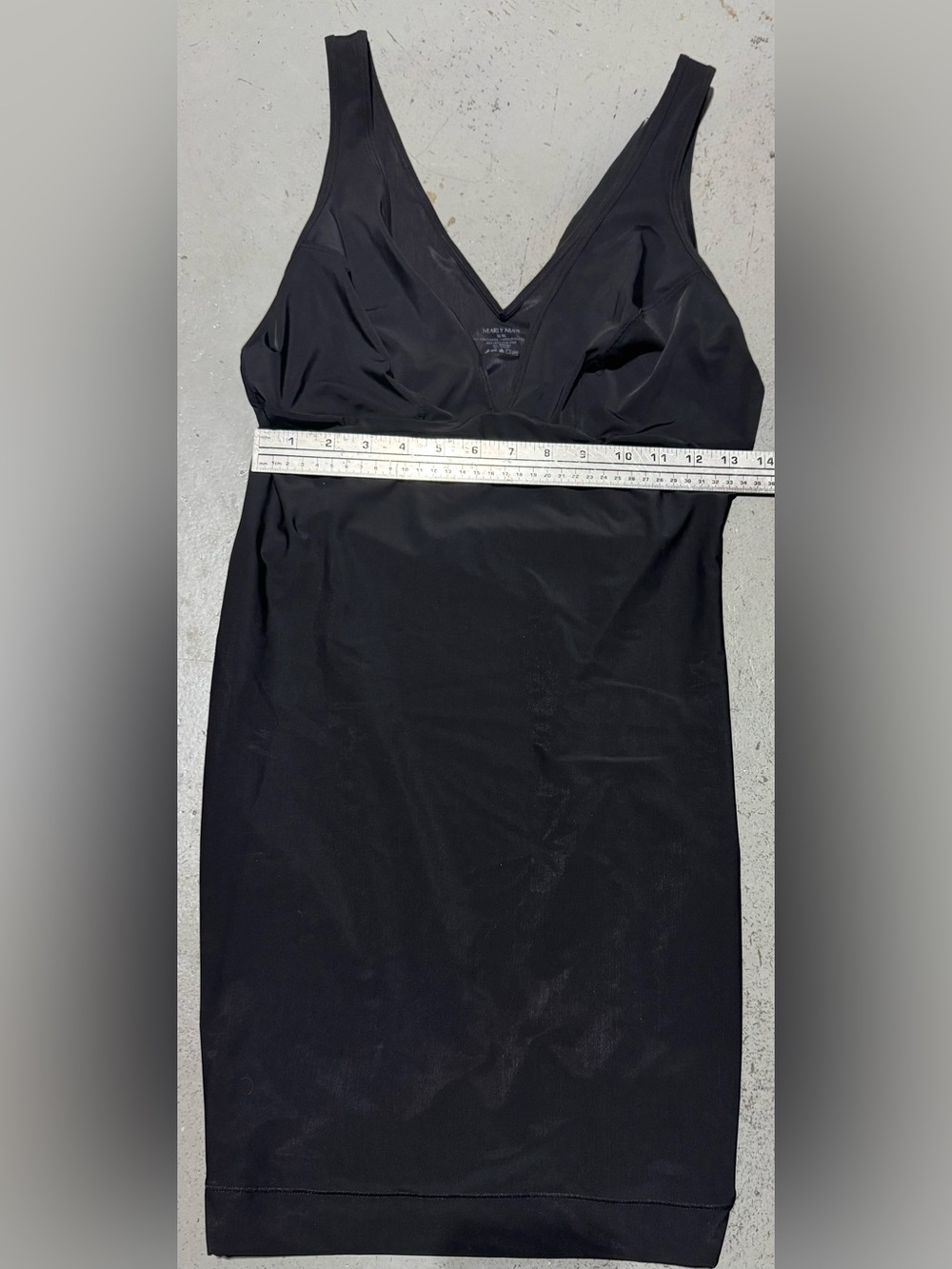 Nearly Nude Black Shaping Slip Dress